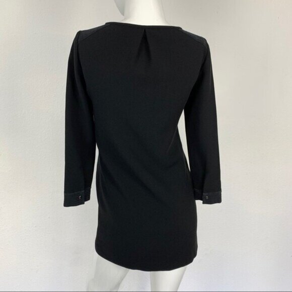 Madewell Black Long Sleeve Dress - Picture 5 of 7